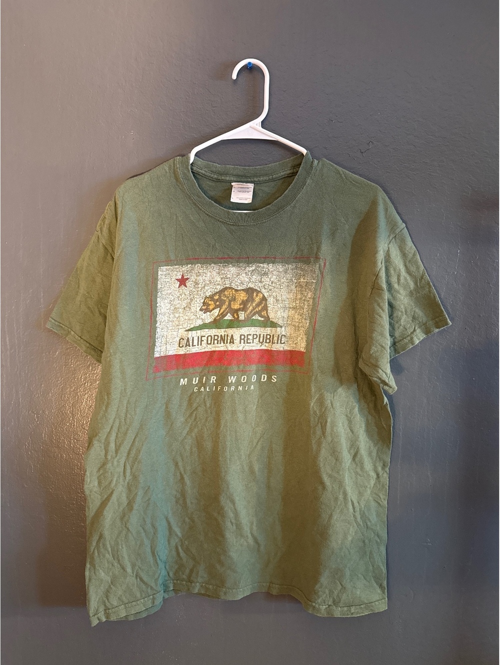 Gildan Heavy Cotton California Republic Graphic T-Shirt Large